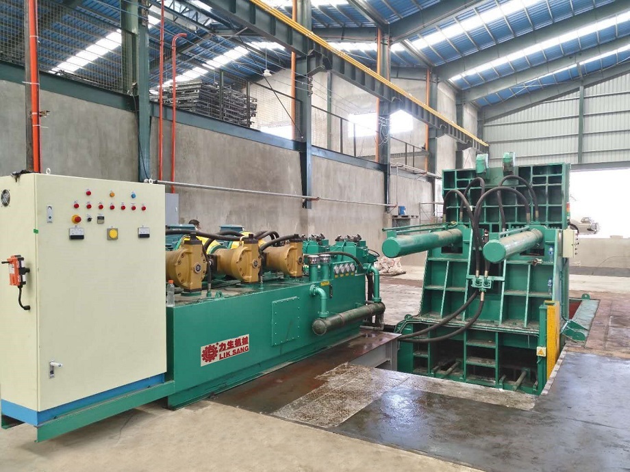 Fully Automatic Scrap Metal Baler Lik Sang Machinery Manufacture Ltd